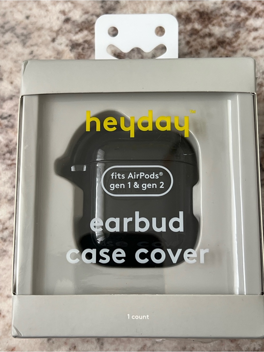 heyday Black AirPods Gen 1 & 2 Earbud Case Cover - Glossy Black
